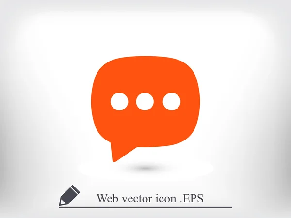 Message Icône bulle — Image vectorielle