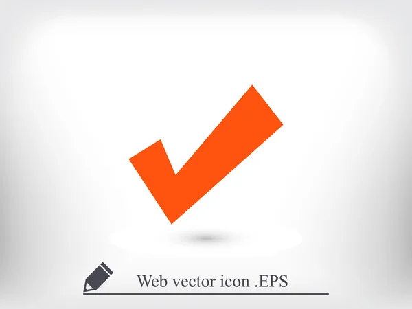 Marca de verificación icono — Archivo Imágenes Vectoriales