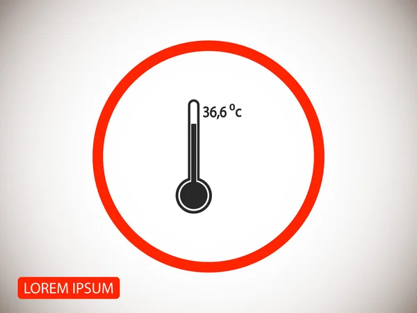 Termometre işareti simgesi — Stok Vektör