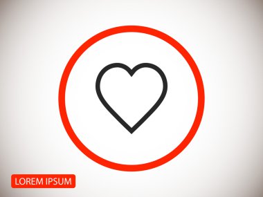 Kalp düğme simgesi