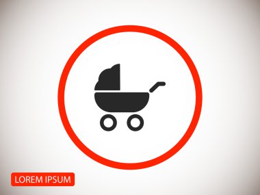 Çocuk arabası simgesi simgesi