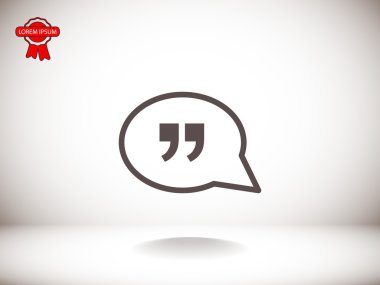 sohbet balonu simgesinin