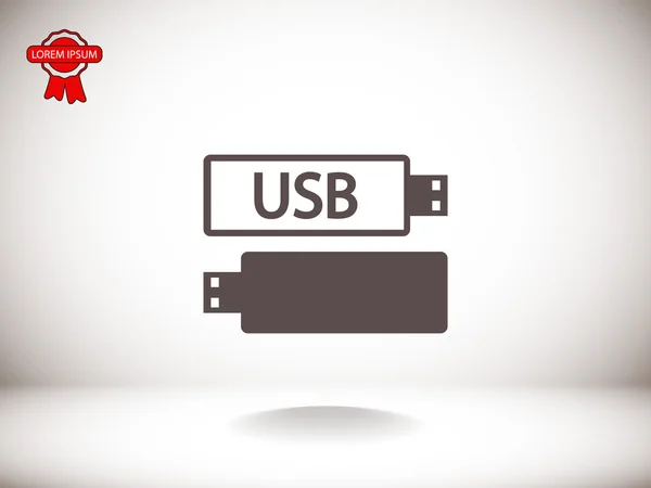 Icône des lecteurs flash USB — Image vectorielle