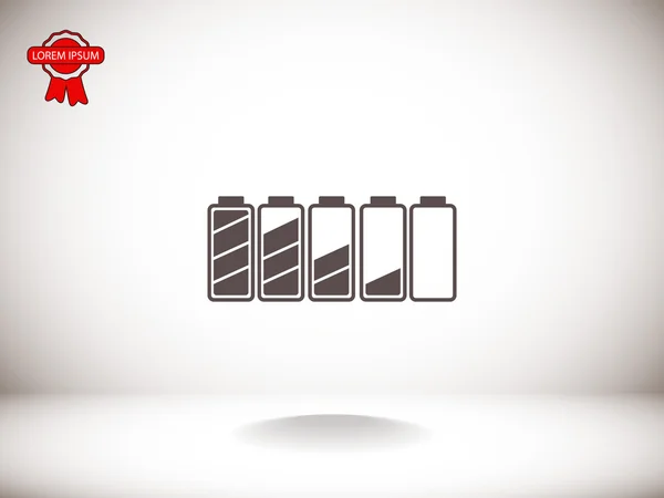 Icône de chargeur de batteries — Image vectorielle