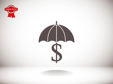 Para Protetstion vektör simgesi