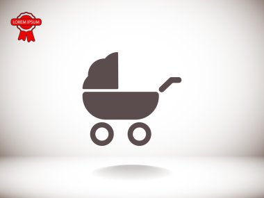 Çocuk arabası simgesi simgesi