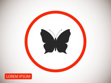 Kelebek siluet simge