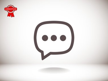 ileti balonu simgesinin