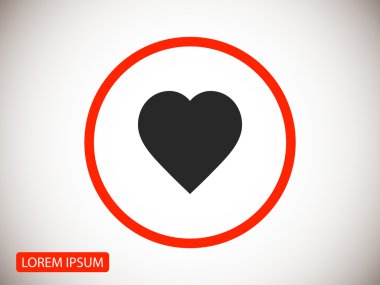 Kalp düğme simgesi