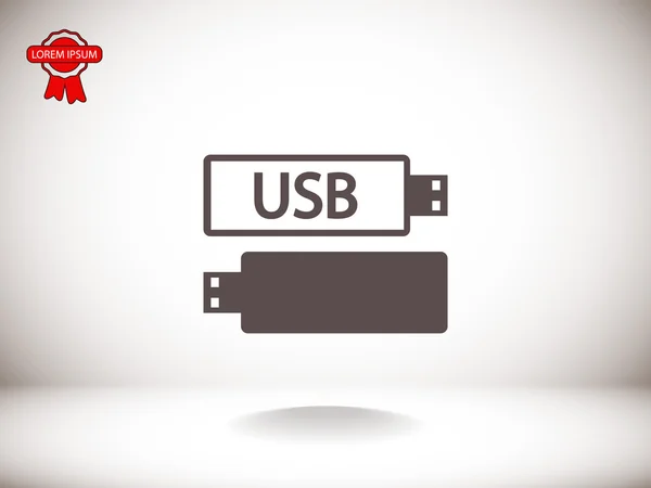 Usb flash drives ícone — Vetor de Stock