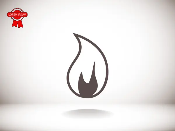 Icon дизайн вогню — стоковий вектор