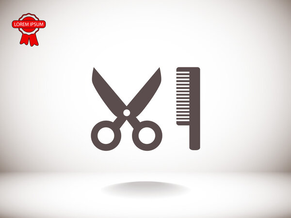 расческа с ножницами
