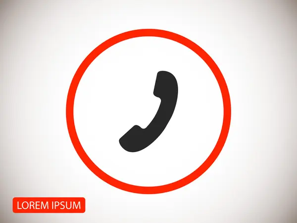 Telefon příjemce ikona — Stockový vektor