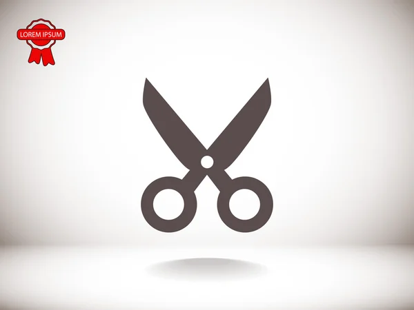 Scissors silhouette icon — Stock Vector