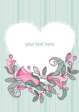 bahar çiçekleri çerçevesi