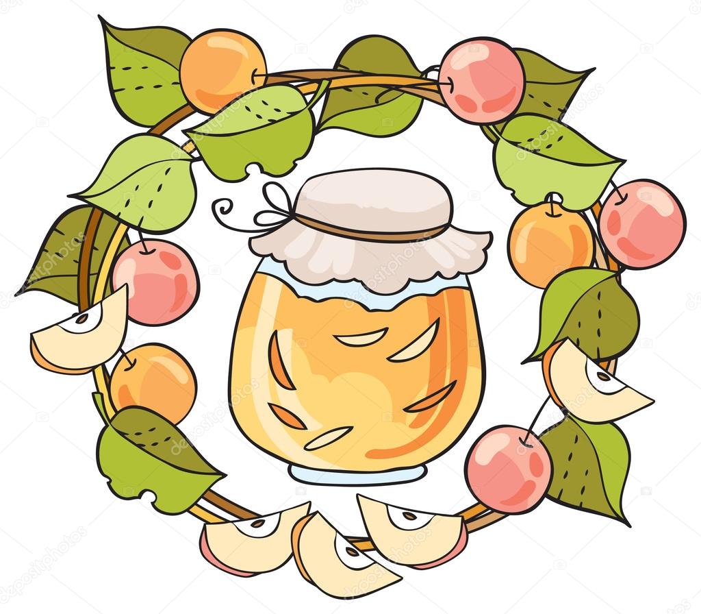 Apple sweet jam Stock Vector Image by ©kender5e.yandex.ru 94194010