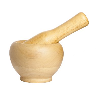 ahşap harç havaneli ile 