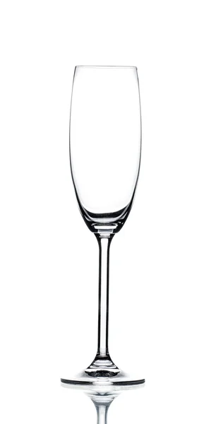 Boş şarap cam izole — Stok fotoğraf