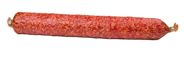 Salamis aislados sobre fondo blanco — Foto de Stock