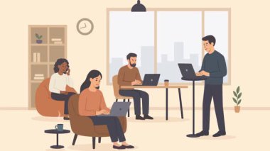 Eşzamanlı Uzay Hareketi Grafiği: Esnek Uzaktan Kumanda Ekip Animasyonu.