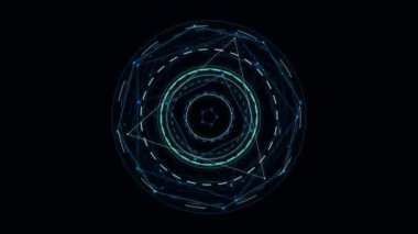 Mavi Sihirli Çember Ekran Canlandırma Döngüsü Yükleniyor