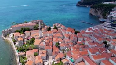 Budva Eski Kasabası. Hava fotoğrafçılığı