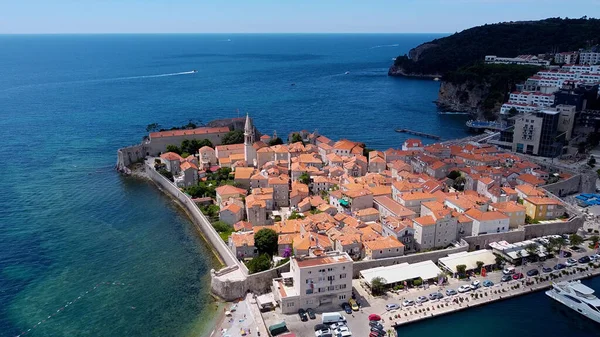 Budva Eski Kasabası. Hava fotoğrafçılığı