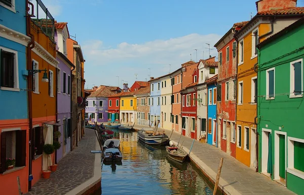 Landmark Velence, Burano-szigetére — Stock Fotó