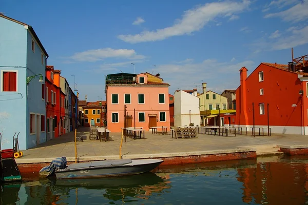 Venetië landmark, Burano eiland — Stockfoto