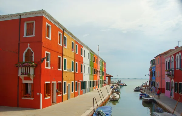 Wyspę Burano w Veneto — Zdjęcie stockowe