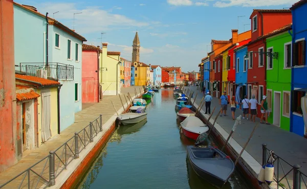 Burano-szigetére, Veneto-ban — Stock Fotó