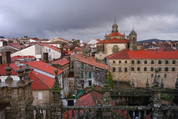 Noite sombria em Santiago de Compostela — Fotografia de Stock