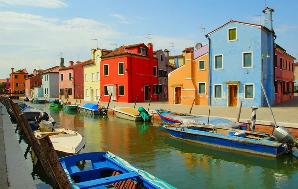 Burano sziget Velencében — Stock Fotó