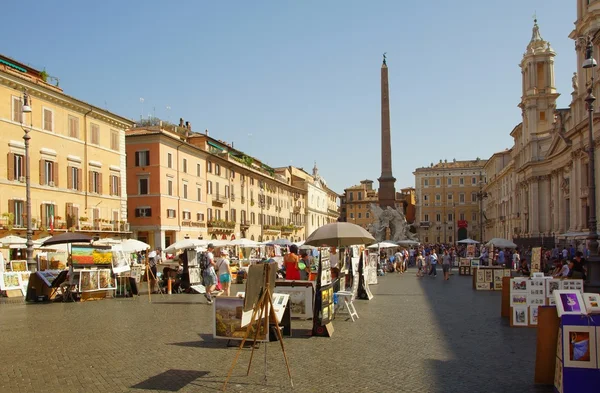 Piazza Navona em Roma — Fotografia de Stock