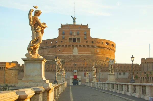 Sant'Angelo brug in rome — Stockfoto