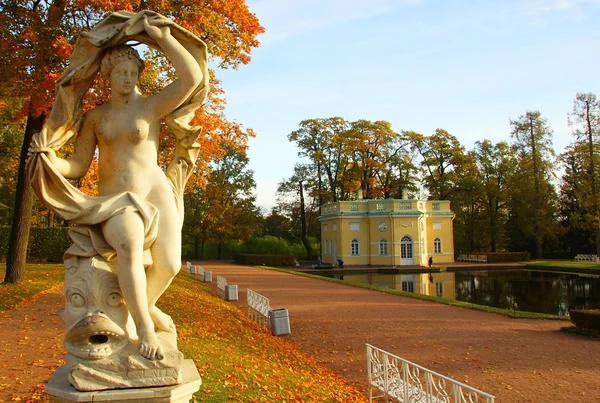 Autumn morning in Tsarskoye Selo — Stock Photo, Image