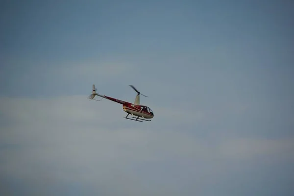 Mountain Landscape Background Blue Sky Summer Sunny Day Kamchatka Helicopter — Stock Photo, Image