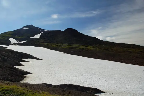 Paesaggi Incredibili Nella Terra Orsi Vulcani Montagne Mattina Trekking Vulcano — Foto Stock