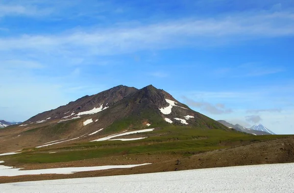 Erstaunliche Landschaften Land Der Bären Vulkane Und Berge Morgen Und — Stockfoto