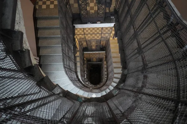 Paseo Navideño Por Los Lugares Históricos Vyborg Escalera Central Edificio —  Fotos de Stock