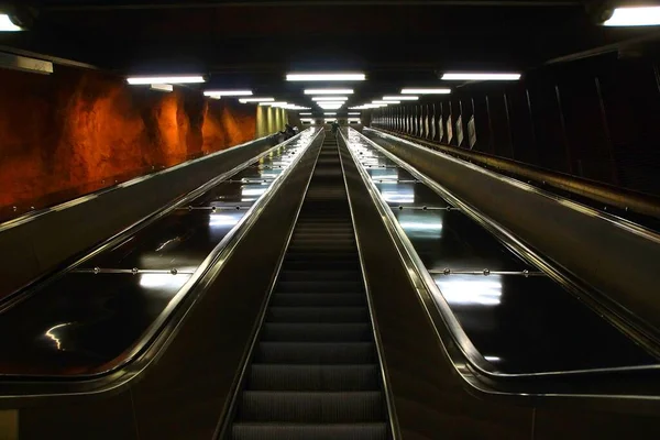 Fragmento Decoración Estación Metro Estocolmo — Foto de Stock