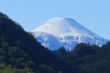 Kamçatka 'da büyüleyici bir yaz yürüyüşü, volkanların ve ayıların kampı, Avachinsky volkanı