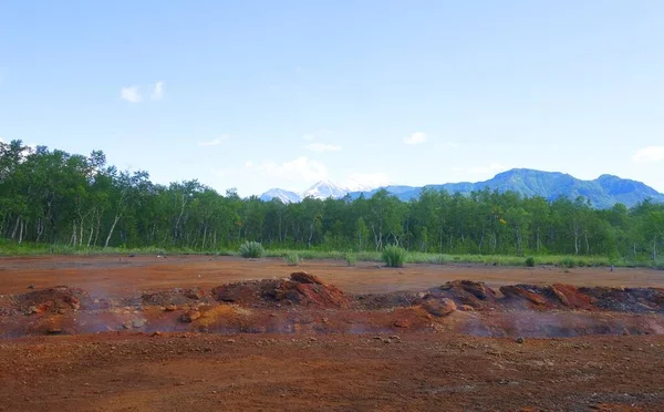 Mountain landscape, Fascinating hike in Kamchatka, in the land of volcanoes, Central cordon