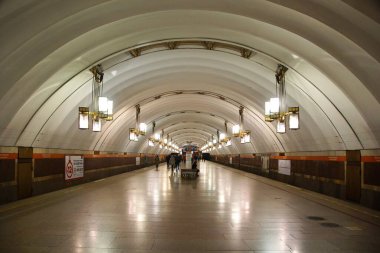 St. Petersburg 'daki Ligovskiy metro istasyonunun bir parçası.