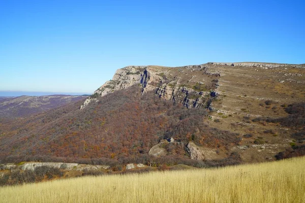 Warme Herfstavond Prachtige Natuur Een Fascinerende Bergwandeling — Stockfoto