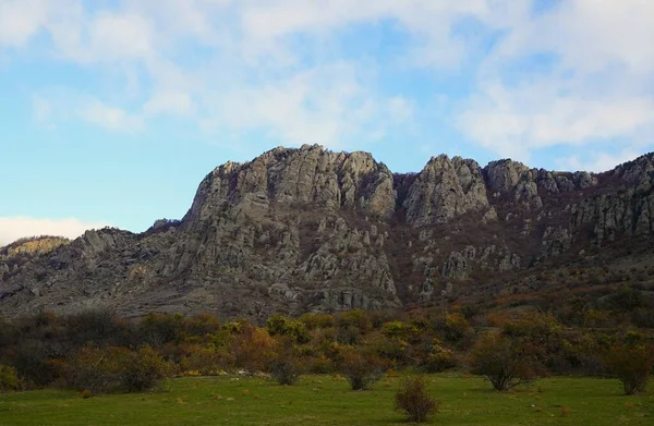 Fascinante Paseo Por Montaña Mañana Soleada Otoño — Foto de Stock