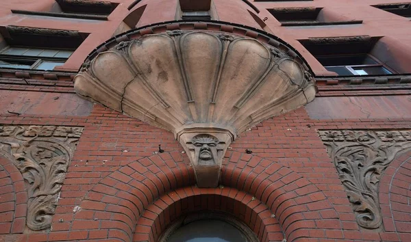 Decoración Arquitectónica Fachada Estilo Art Nouveau Kherson — Foto de Stock