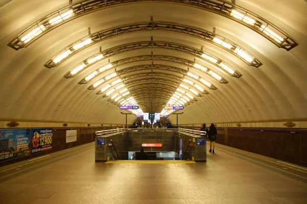 Sennaya Ploschad Metróállomás Belsejének Töredéke — Stock Fotó