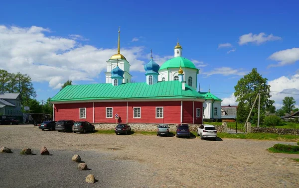 Kan Rejse Til Den Hellige Sovesal Pskov Pechersky Kloster - Stock-foto