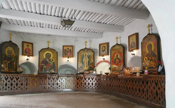 Kan Resa Till Den Heliga Dormition Pskov Pechersky Kloster — Stockfoto